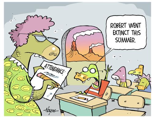 “Robert went extinct this summer.”