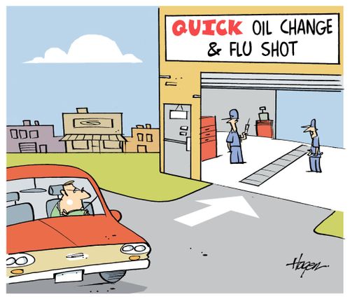 QUICK OIL CHANGE & FLU SHOT