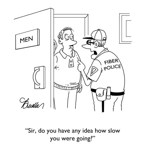 "Sir, do you have any idea how slow you were going?"