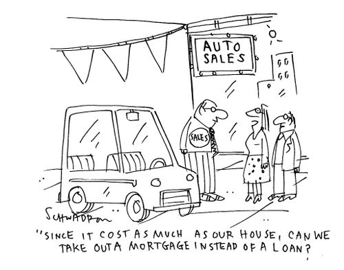 "Since it cost as much as our house, can we take out a mortgage instead of a loan?"