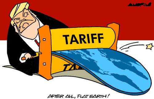 "After all, flat earth!"