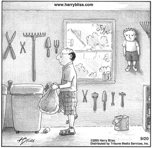 "I'm going green, too. I'm finally going to mow the lawn."