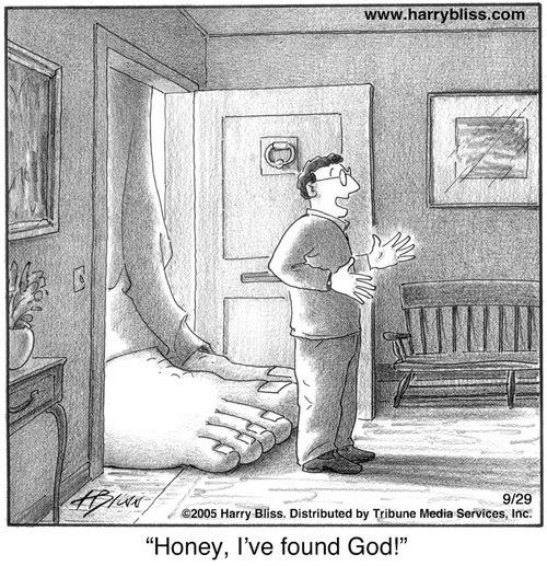 "Honey, I’ve found God!"