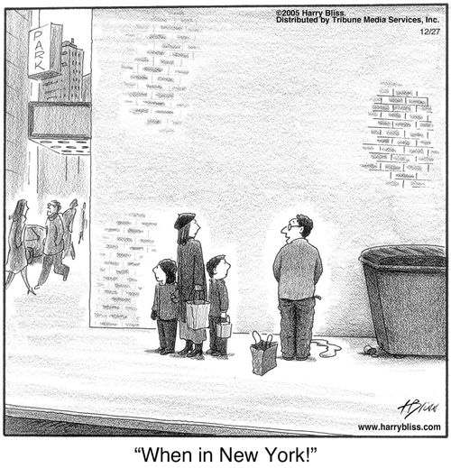 "When in New York!"