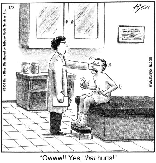 "Owww!! Yes, that hurts!"