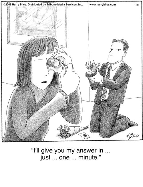 "I’ll give you my answer in ... just ... one ... minute."