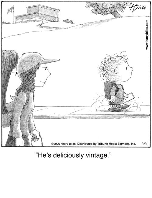 "He's deliciously vintage."