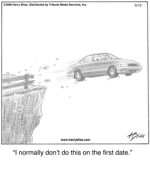 "I normally don’t do this on the first date."