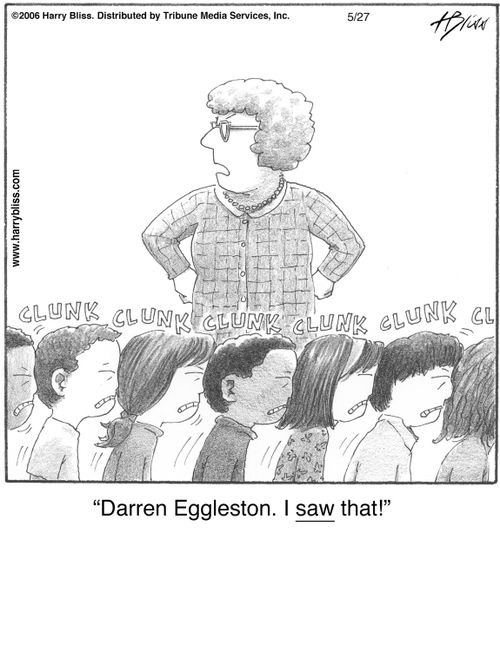 "Darren Eggleston. I saw that!"