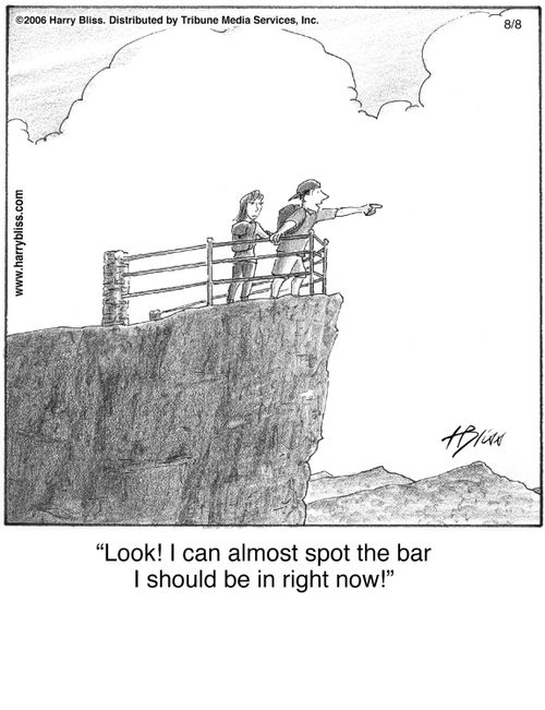 "Look! I can almost spot the bar I should be in right now!"