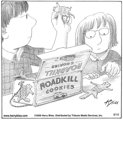 "Roadkill cookies"