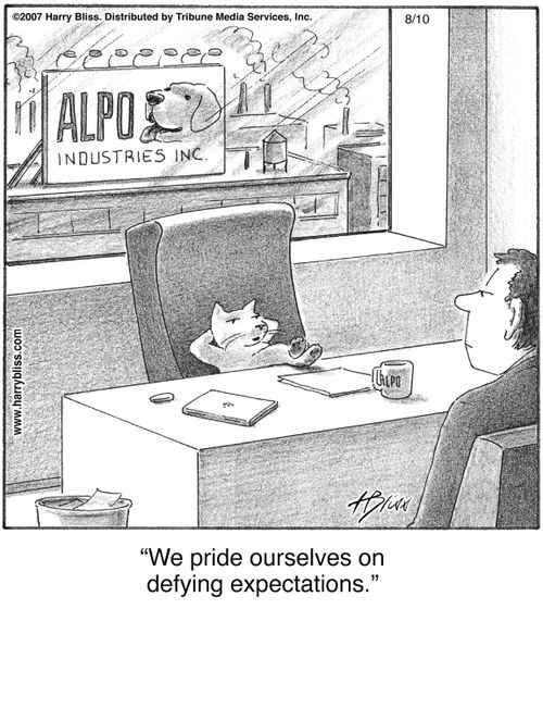 "We pride ourselves on defying expectations."