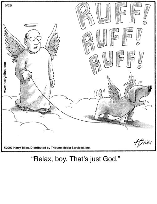 "Relax, boy. That’s just God."