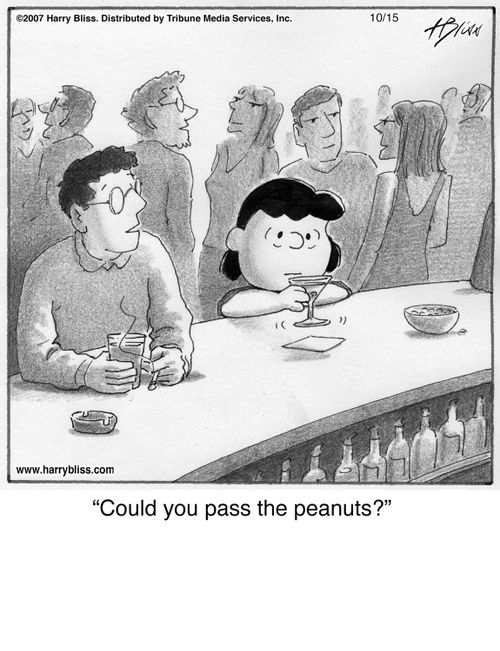 "Could you pass the peanuts?"