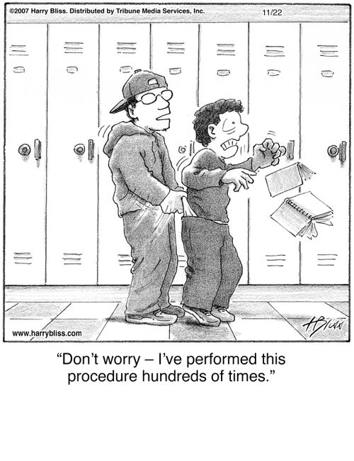 "Don't worry — I've performed this procedure hundreds of times."