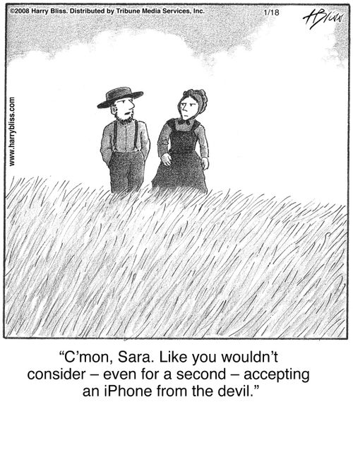 "C’mon, Sara. Like you wouldn’t consider – even for a second – accepting an iPhone from the devil."