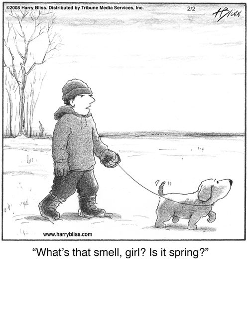 "What's that smell, girl? Is it spring?"