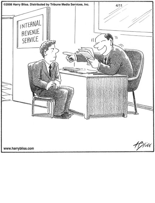 "Apparently, your only dependents are Ben & Jerry."