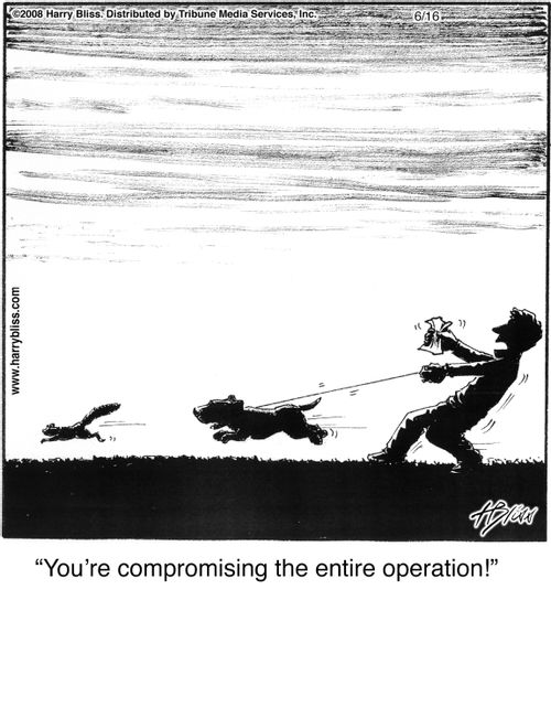 "You're compromising the entire operation!"