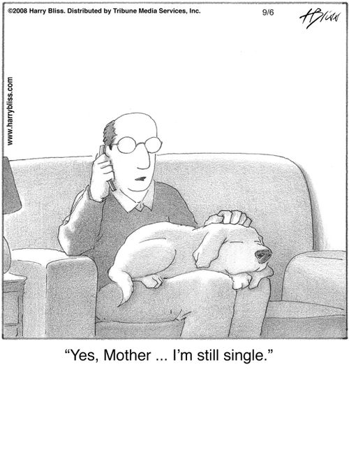 "Yes, Mother ... I'm still single."