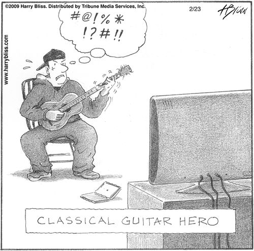 "Classical guitar hero"