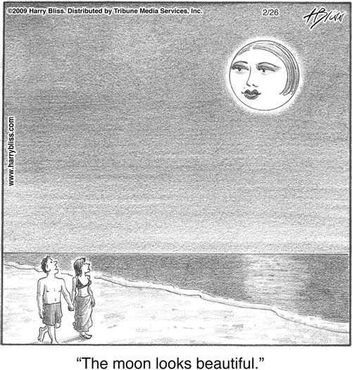 "The moon looks beautiful."