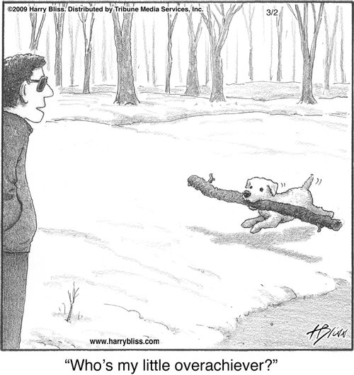 "Who’s my little overachiever?"