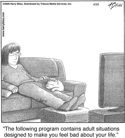 "The following program contains adult situations designed to make you feel bad about your life."