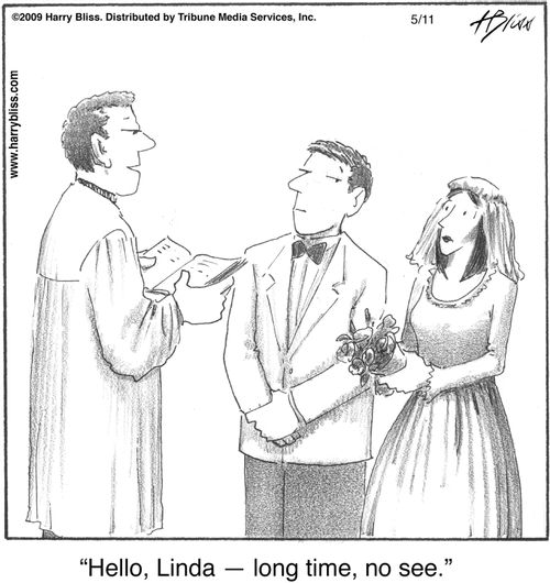 "Hello, Linda — long time, no see."