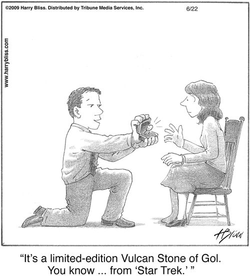 "It's a limited-edition Vulcan Stone of Gol. You know ... from 'Star Trek.'"