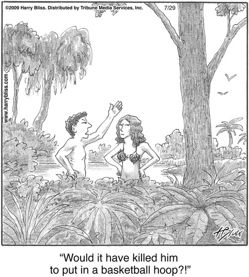 "Would it have killed him to put in a basketball hoop?!"