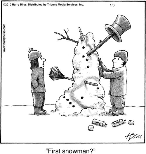 "First snowman?"