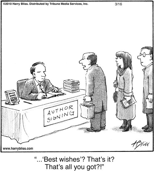 "'Best wishes'? That's it? That's all you got?!"