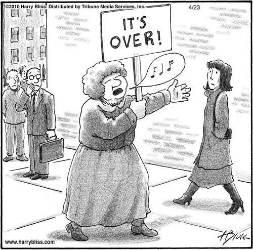 "It's over!"