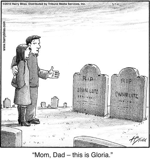 "Mom, Dad – this is Gloria."