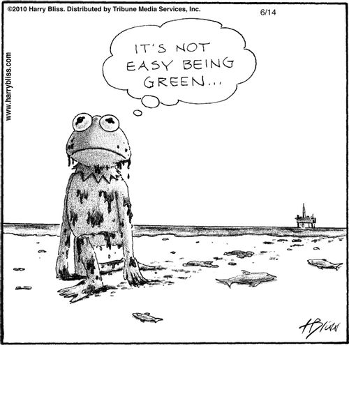"It's not easy being green…"