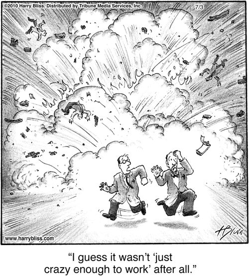 "I guess it wasn't 'just crazy enough to work' after all."