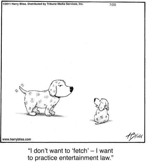 "I don’t want to ‘fetch’ – I want to practice entertainment law."