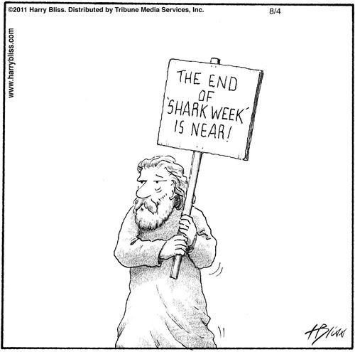 "The end of 'Shark Week' is near!"