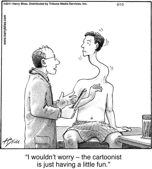 "I wouldn’t worry — the cartoonist is just having a little fun."