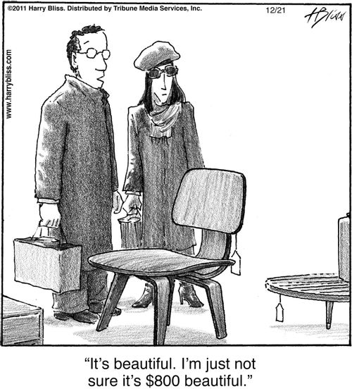 "It's beautiful. I'm just not sure it's $800 beautiful."