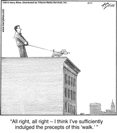 "All right, all right – I think I’ve sufficiently indulged the precepts of this ‘walk.’"