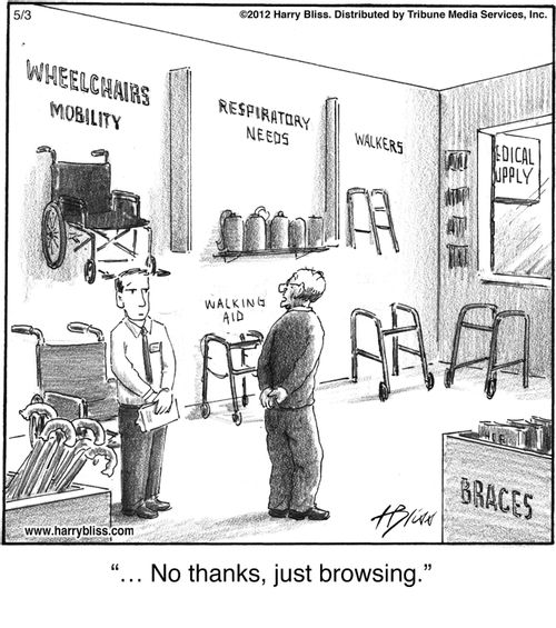 "I'm just browsing."