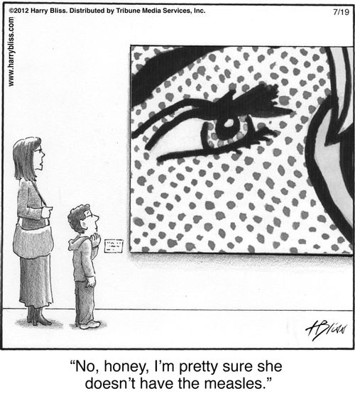 "No, honey, I’m pretty sure she doesn’t have the measles."