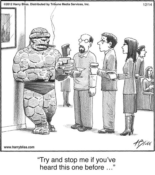 "Try and stop me if you’ve heard this one before …"