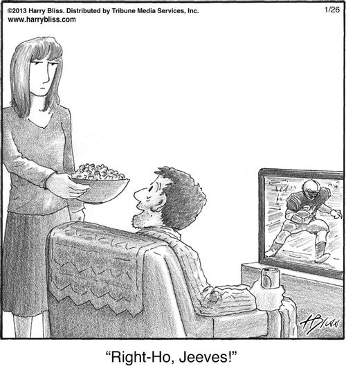 "Right-ho, Jeeves!"