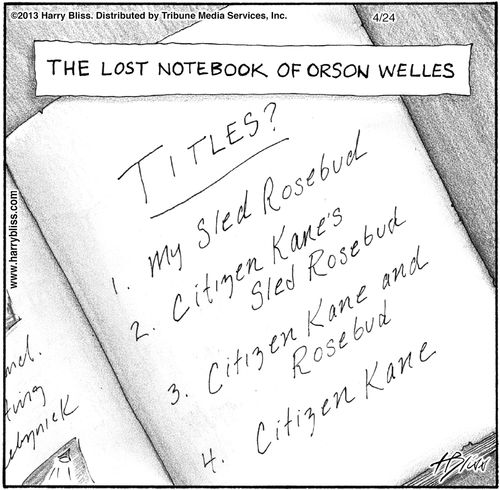 "The lost notebook of Orson Welles"
