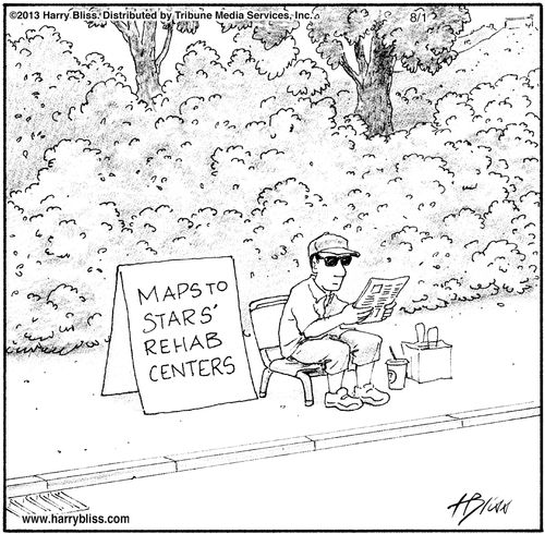"Maps to stars' rehab centers."