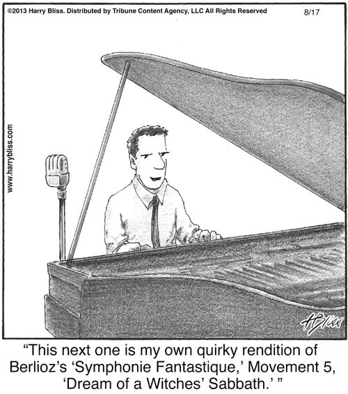 "This next one is my own quirky rendition of Berlioz's 'Symphonie Fantastique,' Movement 5, 'Dream of a Witches' Sabbath.'"