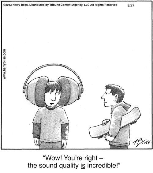 "Wow! You’re right – the sound quality is incredible!"